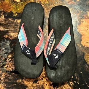 Tidewater Plaid Flip Flops 7
